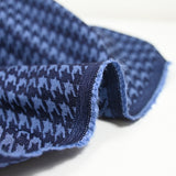 Navy chicken foot jacquard