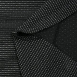 Maille Milano polyviscose double rayure fond noir