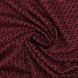 Maille Milano polyviscose Lurex émeraude royale rouge