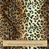 Faux fur mi-long leopard hairs