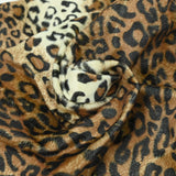 Faux fur mi-long leopard hairs
