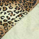Faux fur mi-long leopard hairs