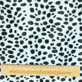 Fausse fourrure poils mi-longs dalmatien