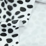 Fausse fourrure poils mi-longs dalmatien