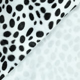 Fausse fourrure poils mi-longs dalmatien