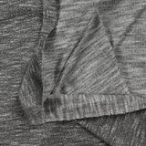 Jersey de polyviscose chiné noir et blanc