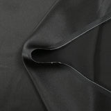 100% black silk satin