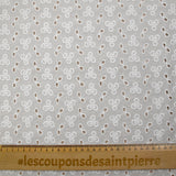 Broderie anglaise Zora blanc cassé