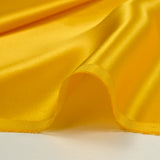 100% sunny yellow silk satin