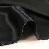 100% black silk satin