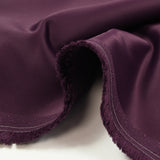 Satin de coton lourd aubergine