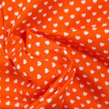 Algodón estampado corazón 5mm naranja