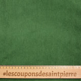 Velours polyester côtelé matcha