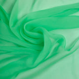 Mousseline 100% de seda verde