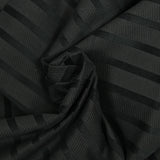 Cotton gabardine with black velvet band