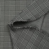 Black and white Prince of Wales polyester Milano knit
