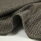 Milano malla poliéster Lurex camino cruzado beige y negro