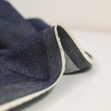 Lightweight dark blue speckled jeans