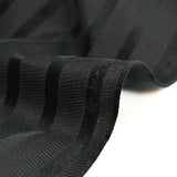 Cotton gabardine with black velvet band