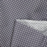Algodón estampado con pequeños lunares 2mm gris medio