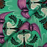 Cotton threesome and viscose belt turquoise background