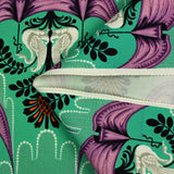 Cotton threesome and viscose belt turquoise background