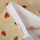 Polycotton print ladybug background