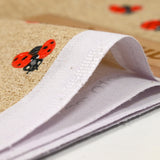 Polycotton print ladybug background