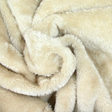 Velours côtelé fourré double face beige