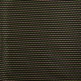 Jacquard polyviscose rayé vert et marron fond noir