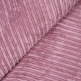 Velours côtelé fourré double face vieux rose