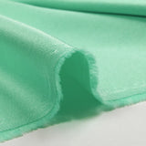 Satin crepe washed green water