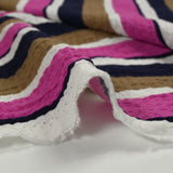 Magenta striped, Taupe and Navy