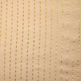 Viscose plumetis Lurex doré fond beige