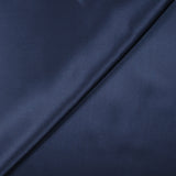 100% navy blue silk satin
