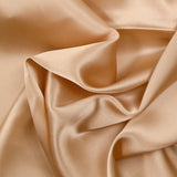 100% beige silk satin