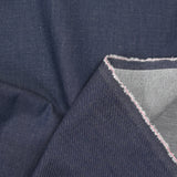 Jean's fin de coton et soie bleu foncé