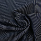 Jean's jacquard en lin mélangé marine