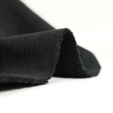 Velours côtelé sherpa double face noir