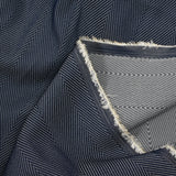 Jean's jacquard en lin mélangé marine