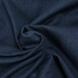 Jean's de coton et soie bleu brut
