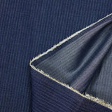 Jean's fin de coton rayure fond marine