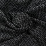 Mezcla lana zig zag gris
