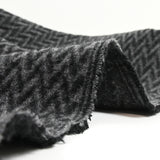 Mezcla lana zig zag gris
