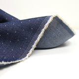 Jeans finos de algodón con lunares marino