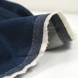 Jean's laine, coton et cachemire bleu brut