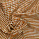 Coton tissé-teint à carreaux camel