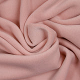 Lainage bouclette envers polaire rose