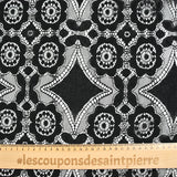 Black Bohemian polyester lace