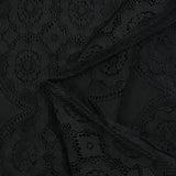 Black Bohemian polyester lace